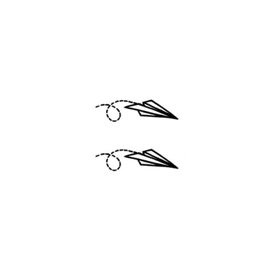 paper plane tattoo