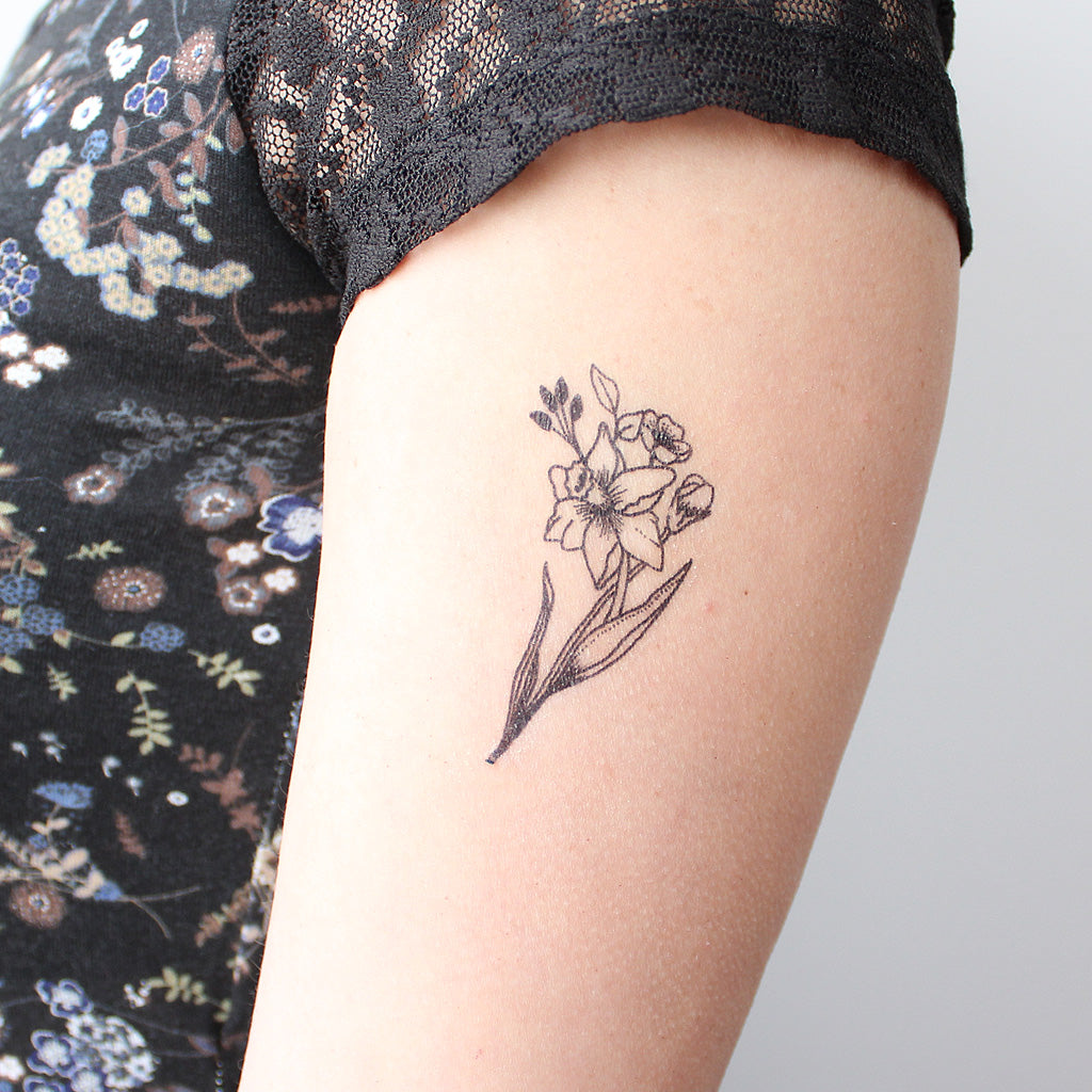 Dainty Flower Tattoo (Set of 4)