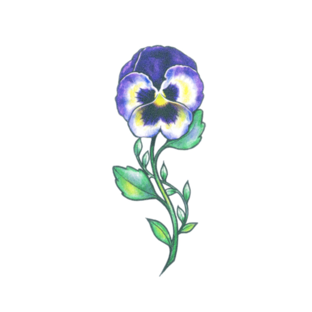 pansy tattoo design