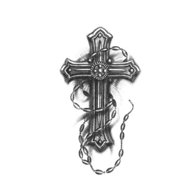 cross with rosary