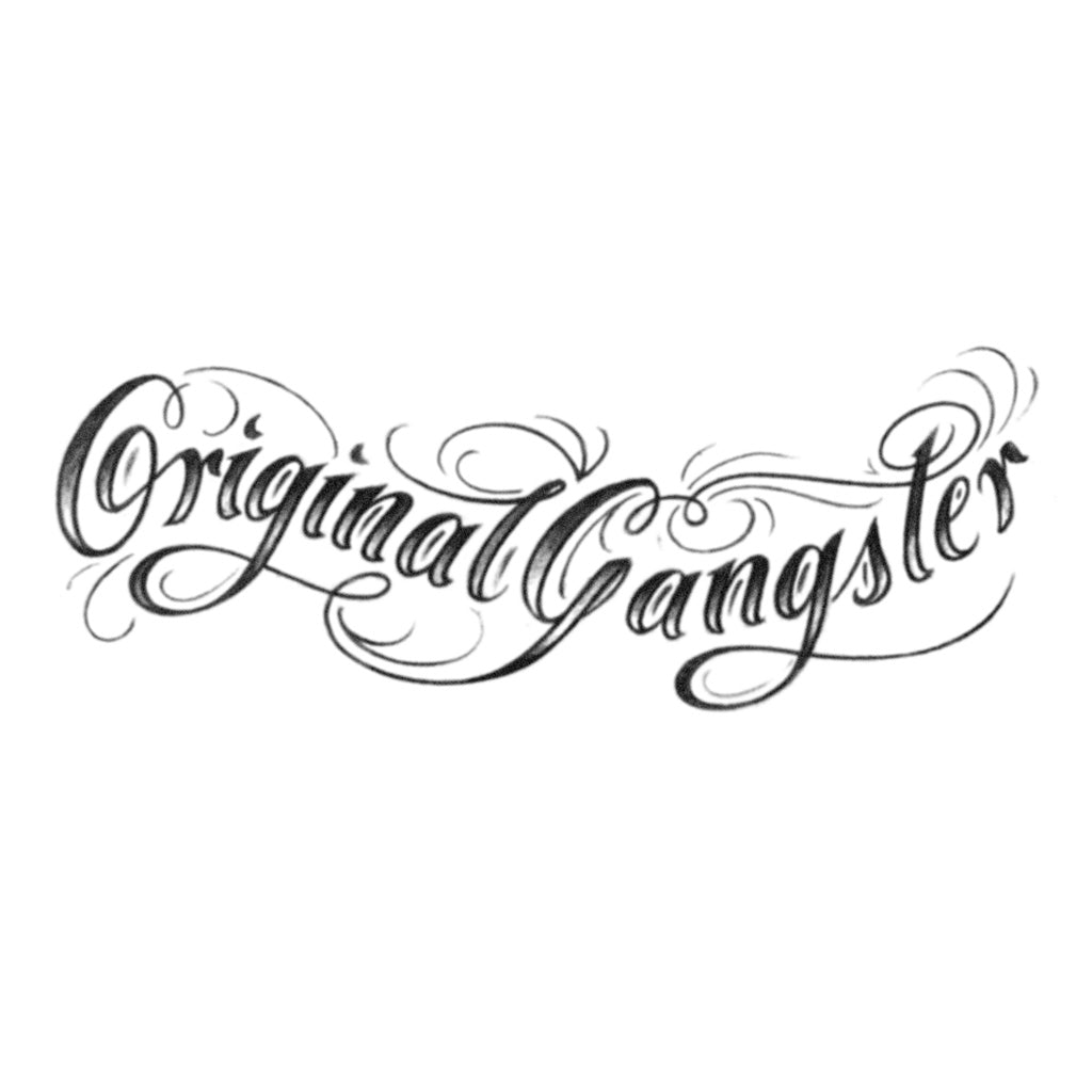 'Original Gangster' Realistic Temporary Tattoos Tattoo Icon TattooIcon