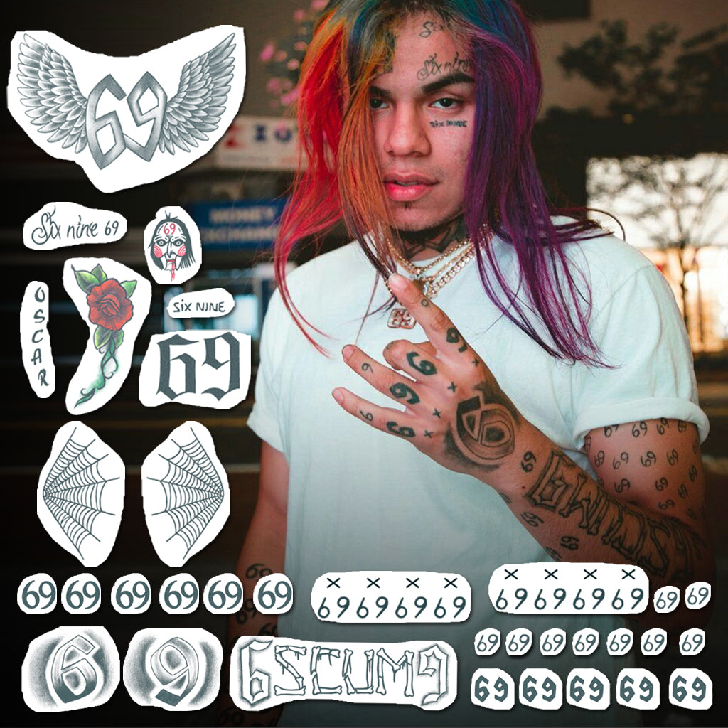 tekashi69 temporary tattoos
