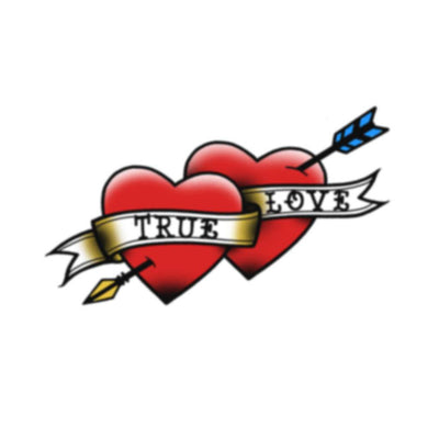 true love temporary tattoo