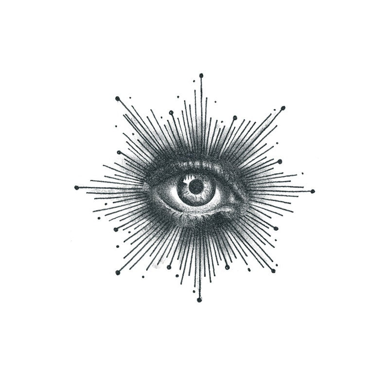 All Seeing Eye Tattoo Realistic Temporary Tattoos TattooIcon