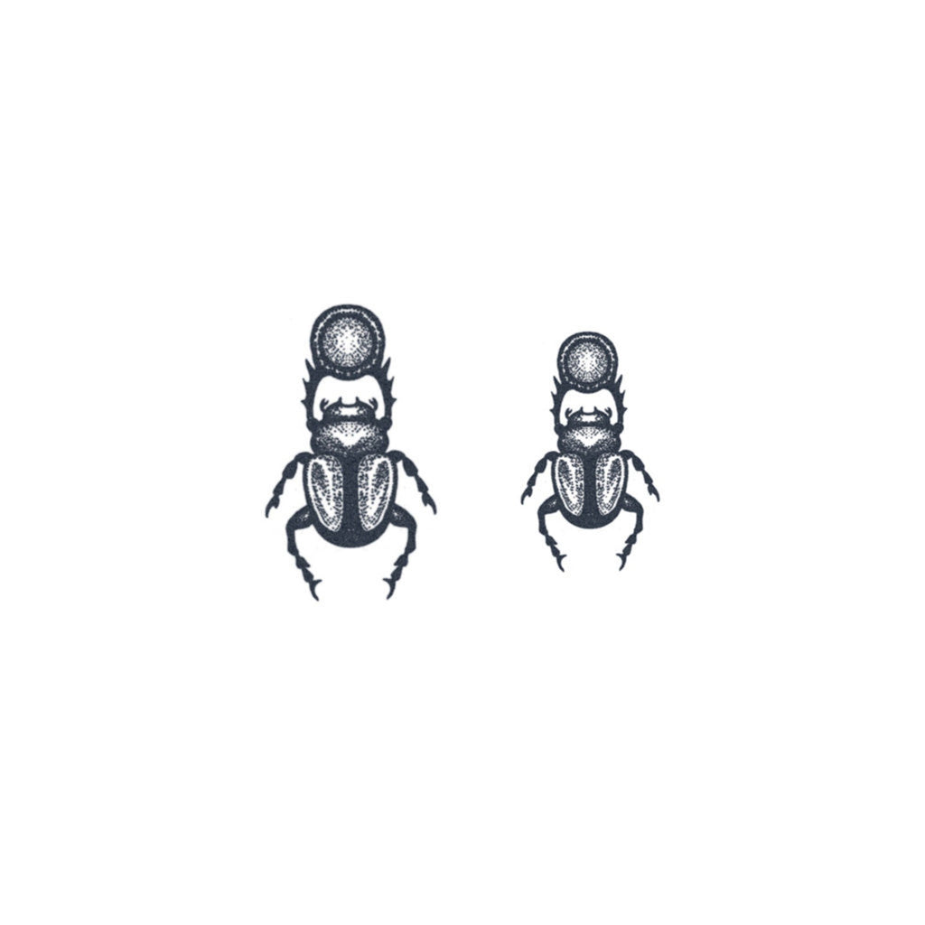 Ancient Egypt Scarab Tattoo Set (2 tattoos)