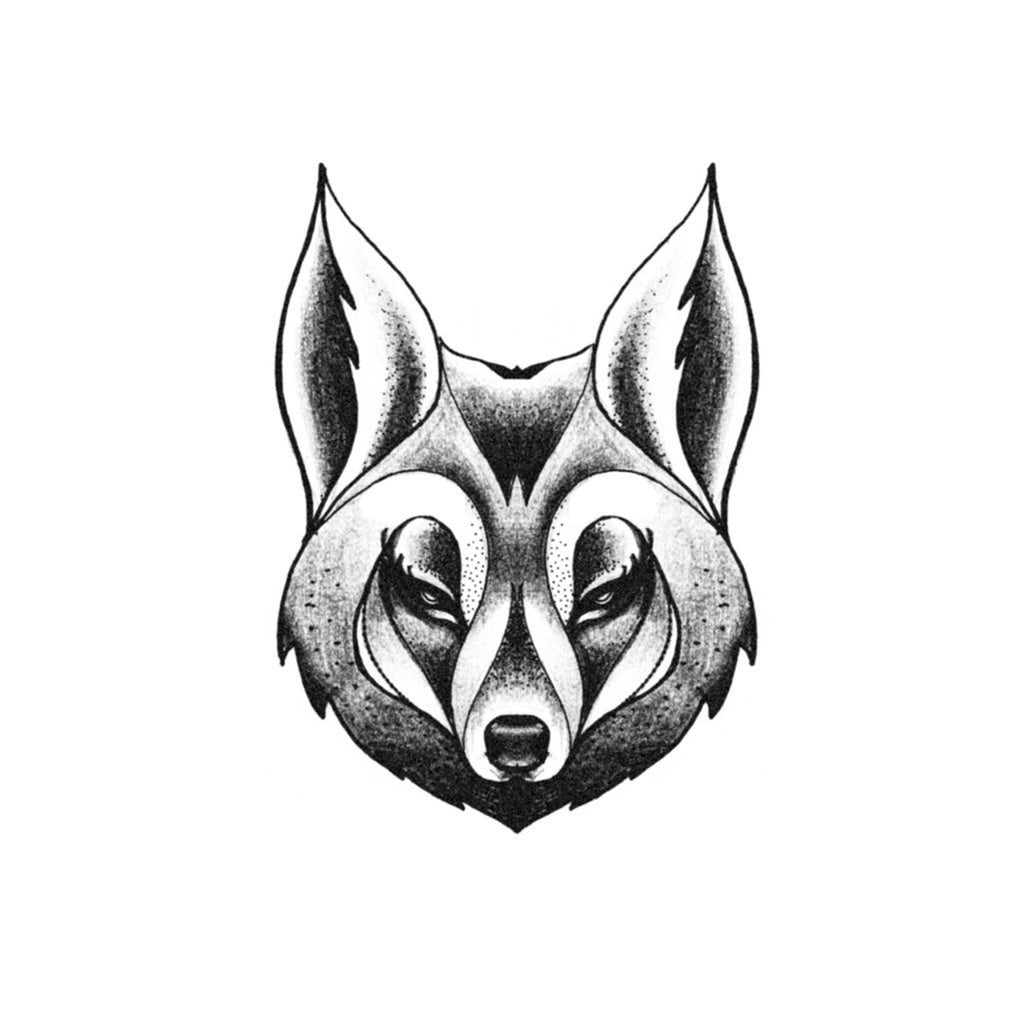Fox Dotwork Tattoo