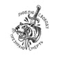 Freedom Tiger Cyrillic Tattoo