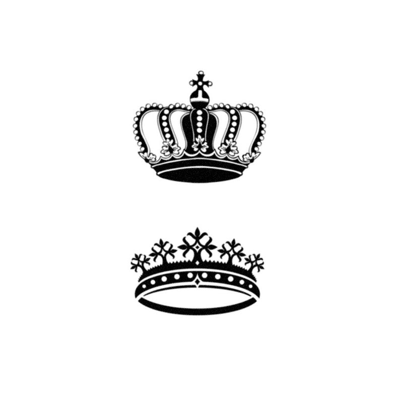 Crown Tattoo Set (2 tattoos)