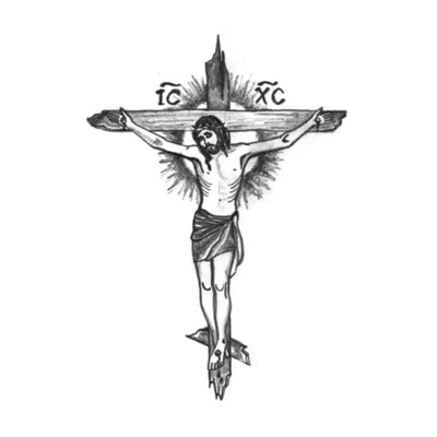 Orthodox Crucifixion Jesus Tattoo