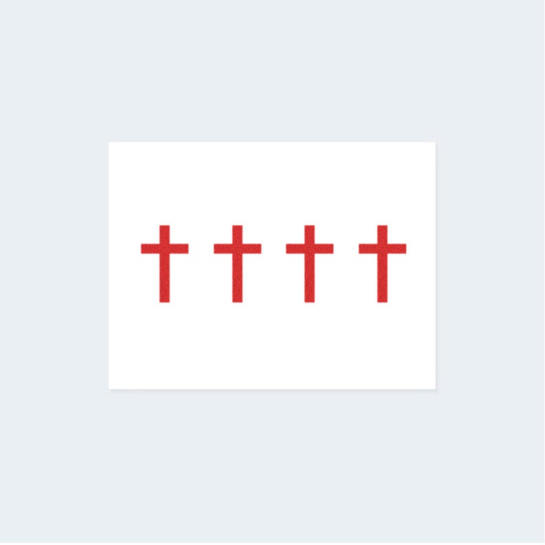 Red Cross Tattoo (Set of 4)