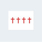 Red Cross Tattoo (Set of 4)