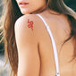 Small Red Snake Tattoo (Set of 2)