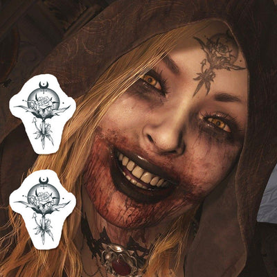 'Resident Evil Village' Bela Dimitrescu Tattoo (Set of 2)