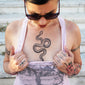 snake tattoo large