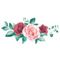 Colorful Watercolor Roses Tattoo