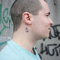 anchor neck temporary tattoo