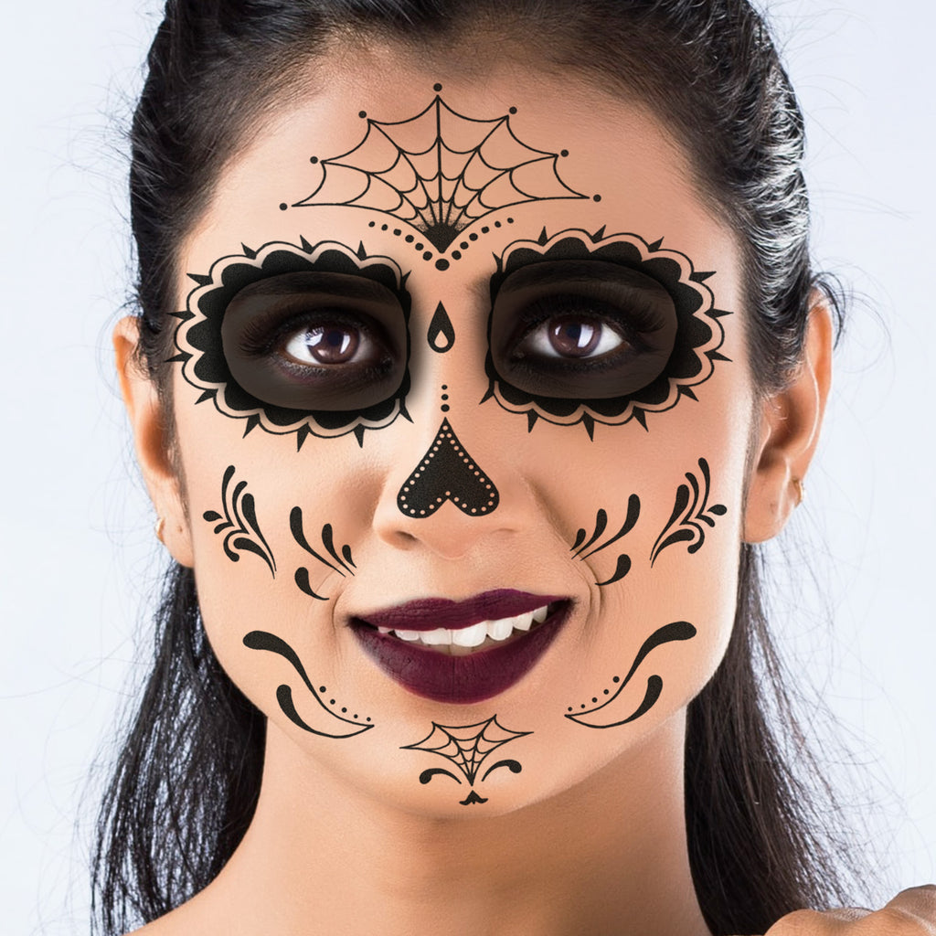 sugar skull fake tattoos