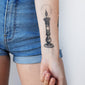 skull candle temporary tattoo