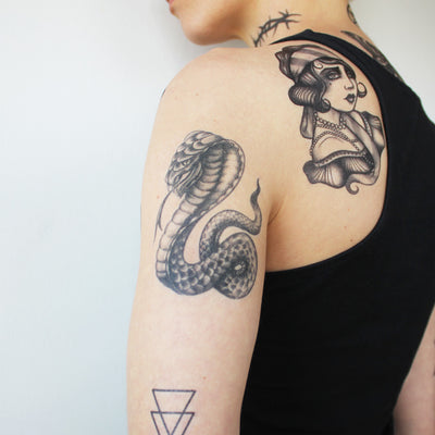cobra temporary tattoo