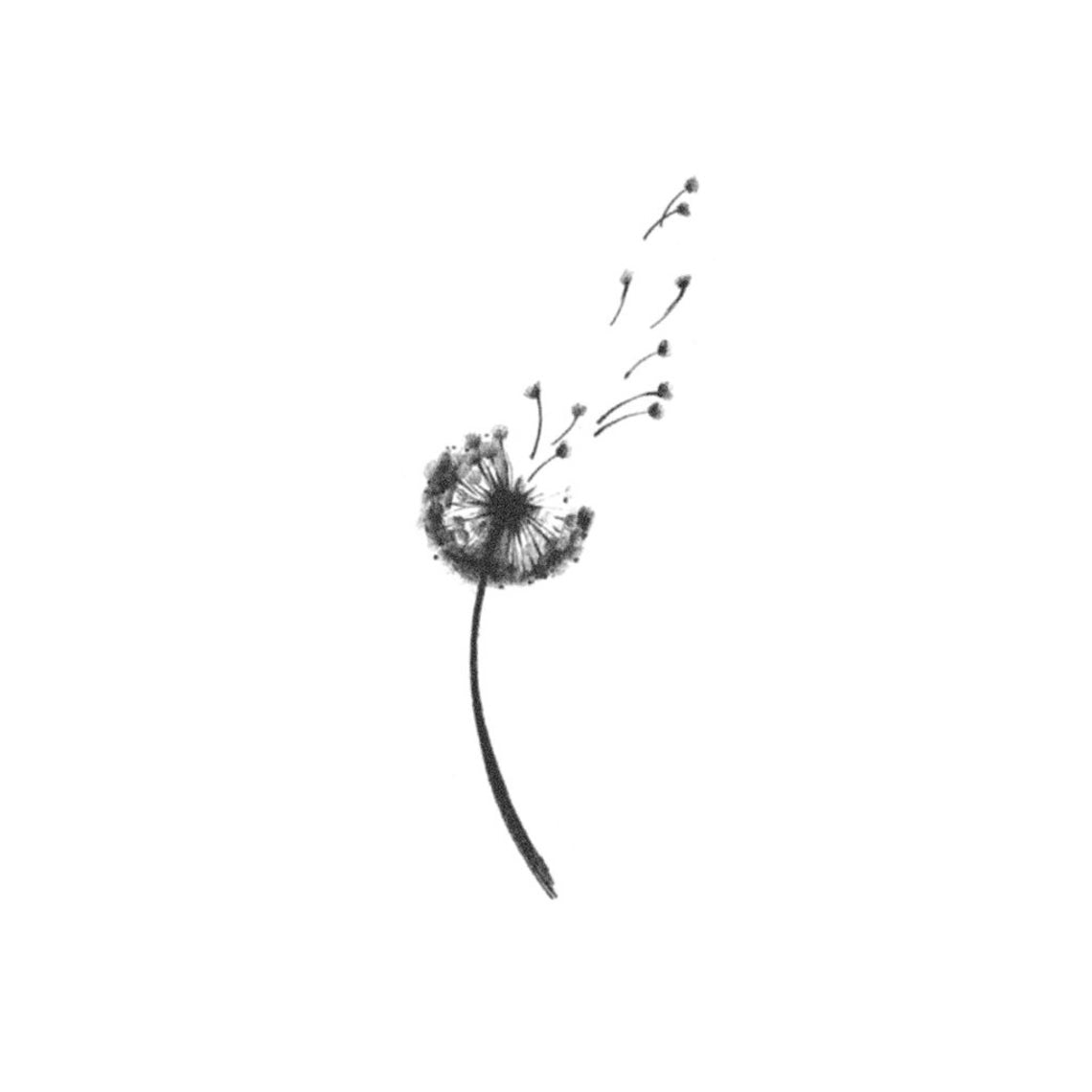 Dandelion Tattoo Realistic Temporary Tattoos Tattoo Icon TattooIcon