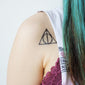 deathly hallows temporary tattoo