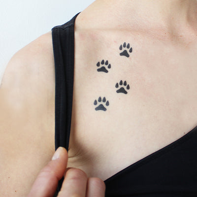 dog paws tattoo