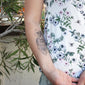 flower ornament temporary tattoo