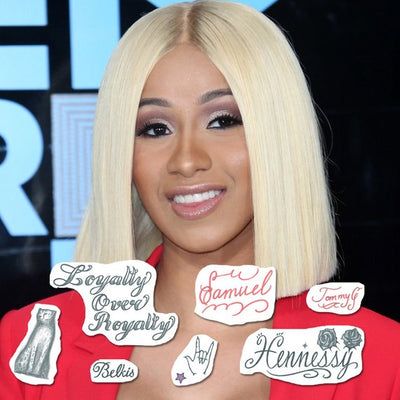 Cardi B Temporary Tattoo Set