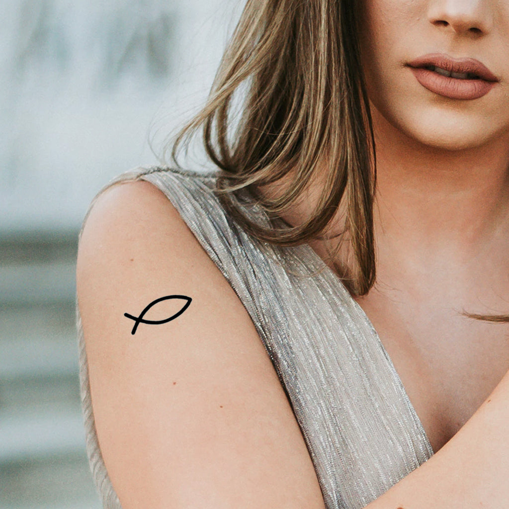 Ichthys Tattoo (Set of 2)