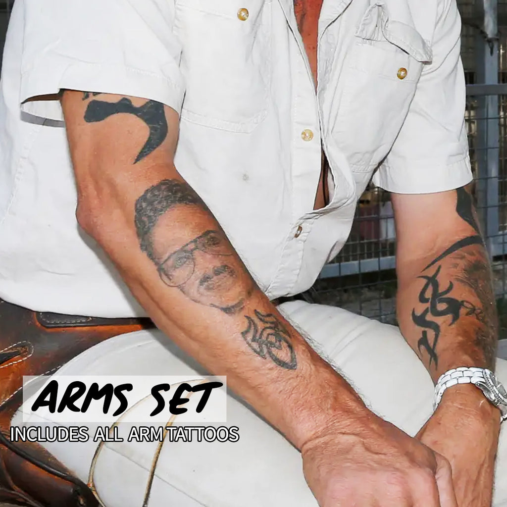 Joe Exotic Tiger King Tattoo Set