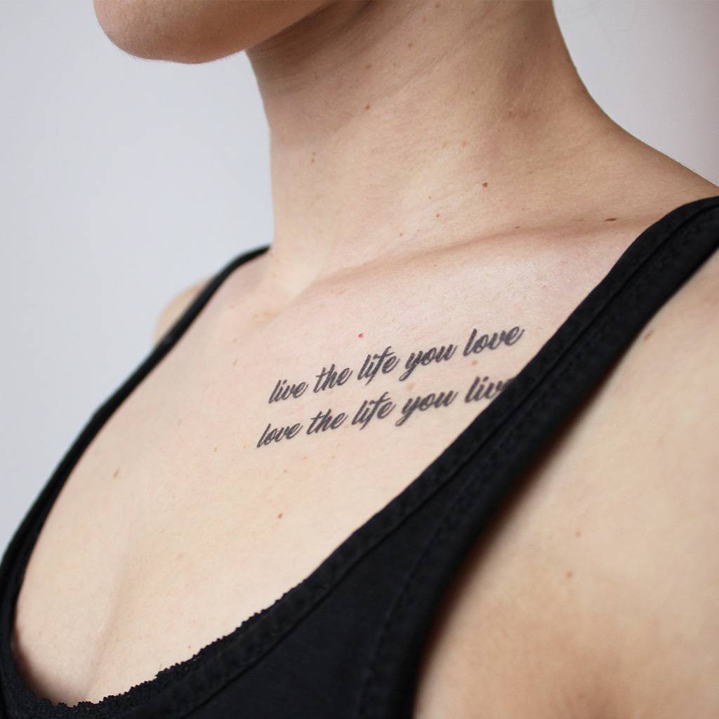 script temporary tattoo