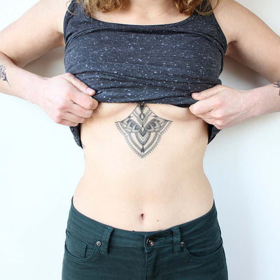 sternum temporary tattoo