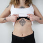 flower underboob temporary tattoo