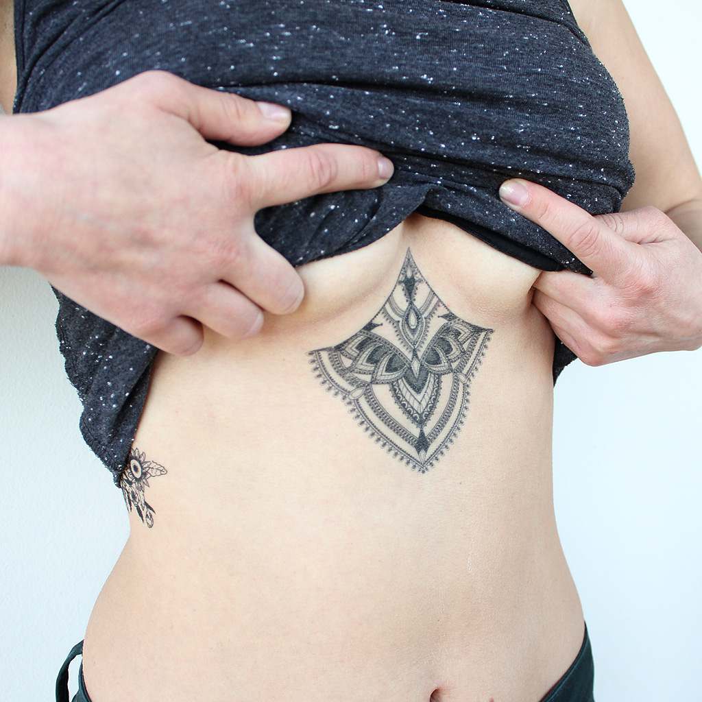 sexy underboob temporary tattoo