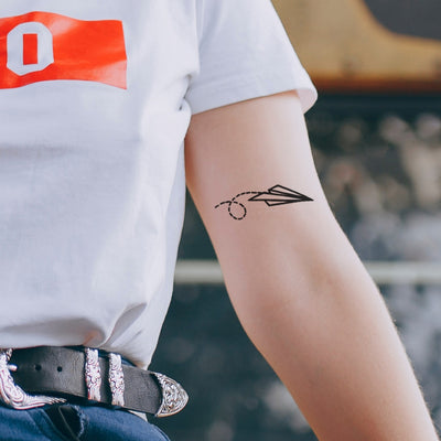 Paper Plane Tattoo (Set of 2)