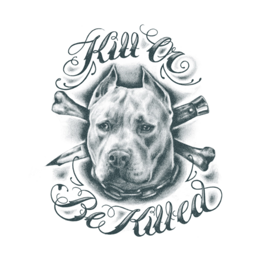 Pitbull 'Kill or be Killed" Tattoo