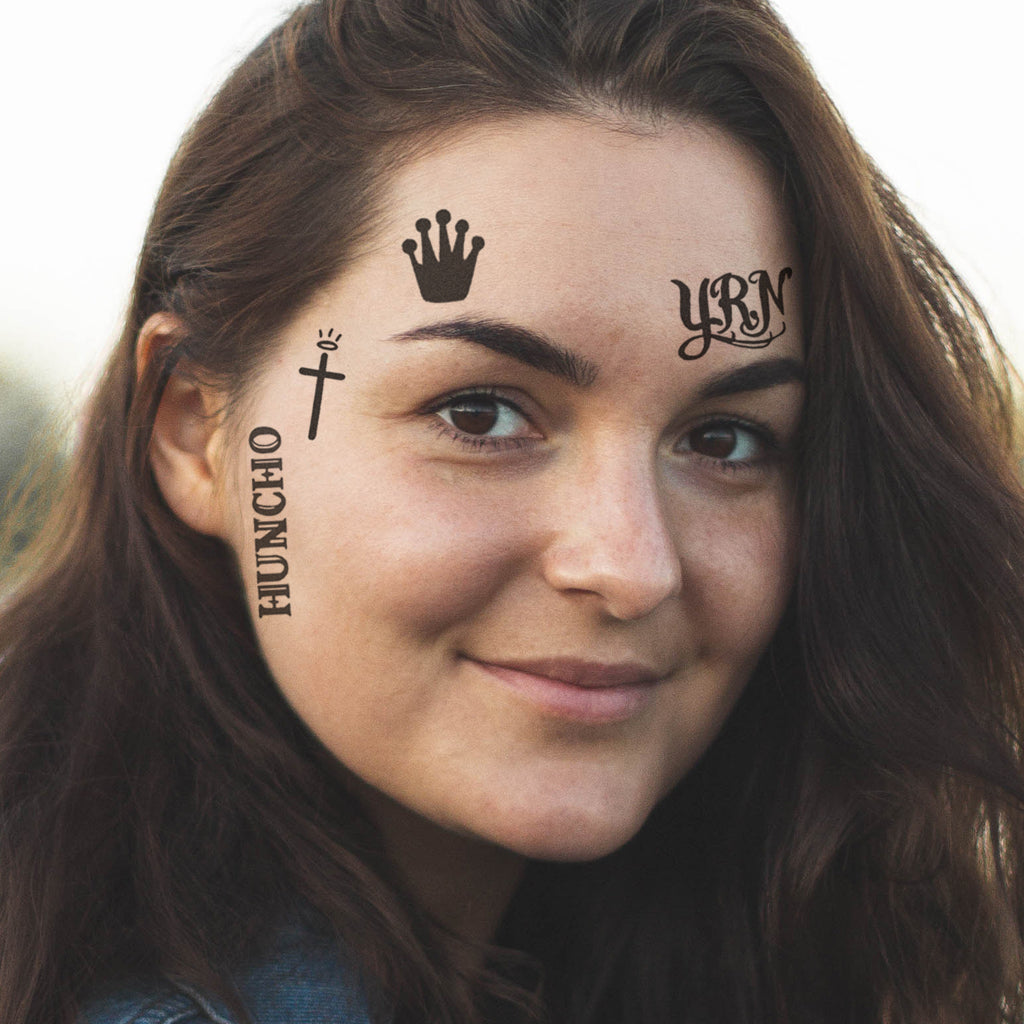 Quavo (Migos) Temporary Face Tattoo Set TattooIcon