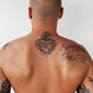 sacred heart tattoo back