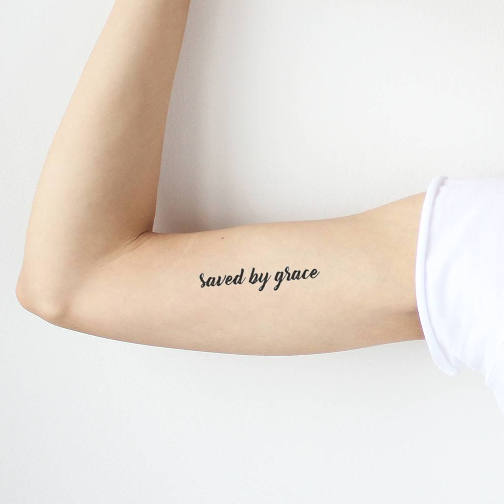saved by grace temporary tattoo