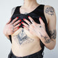 underboob temporary tattoo side view