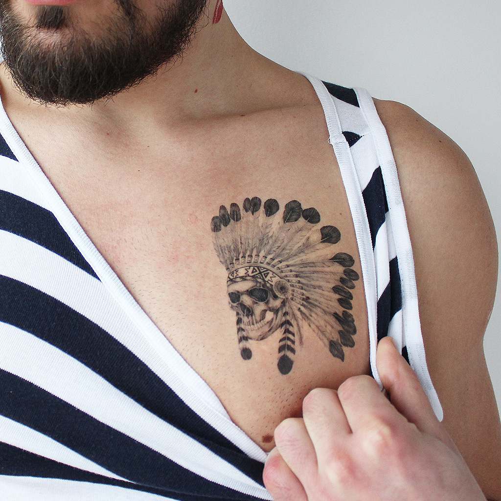 native american temporary tattoo