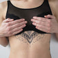 geometric underboob temporary tattoo