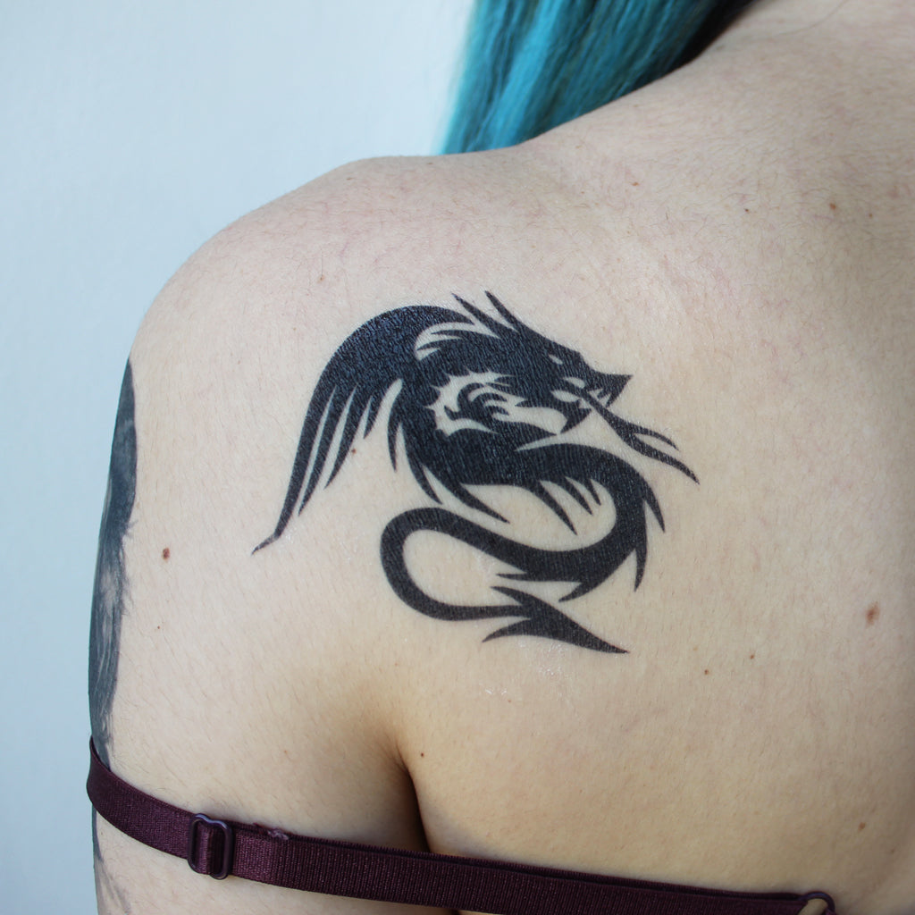 Tribal Dragon Tattoo