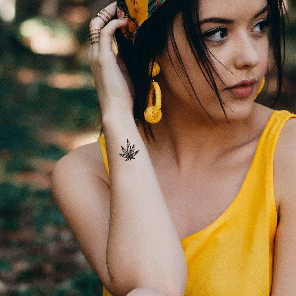 marijuana temporary tattoo