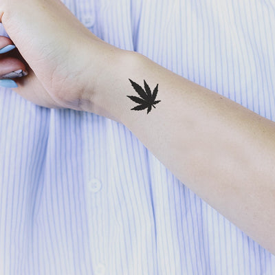 weed temporary tattoo