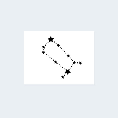Gemini Constellation Tattoo (Set of 2)