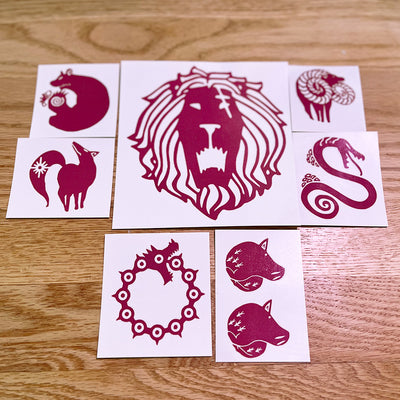 Seven Deadly Sins Temporary Tattoos