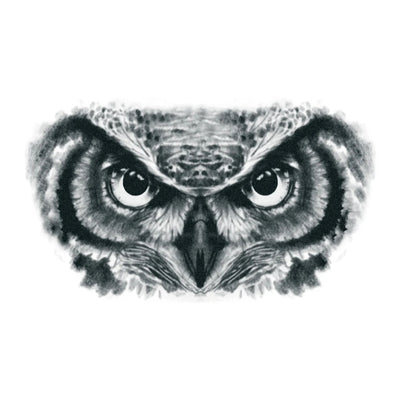 Owl Neck Tattoo