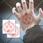 Roy Mustang Red Flame Tattoo (Set of 2)