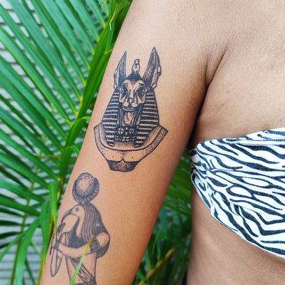 anubis temporary tattoo